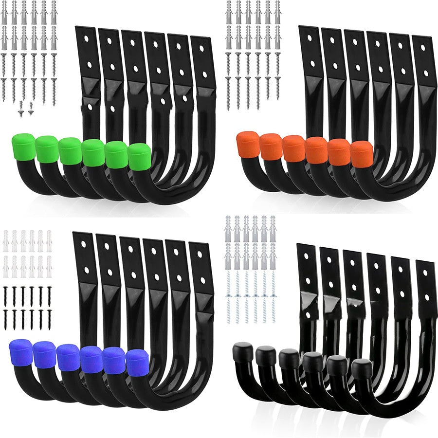 Garage Garden Hollow Round Tube Metal Hook Set
