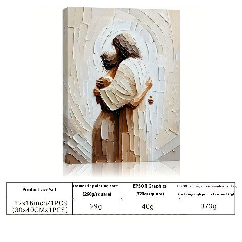 Power Of Faith Retro Style Restaurant Paintings Inkjet Frameless