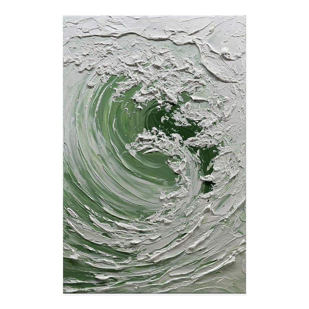 Nordic Ocean Waves Hand-painted Oil Painting On Canvas,Abstract Seaside Landscape Wall Art Poster Living Room Office Home Decor Mural