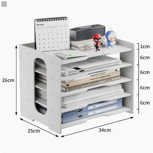 Double-clip File Folder And Paper Organizer For The Office Desk