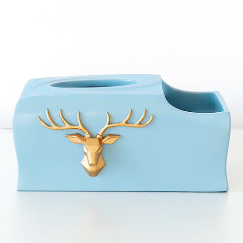 Tissue Box Resin Desktop Organizer Durable Multifunctional Remote Paper Holder Stationery Storage Box Pencil Rack For Office