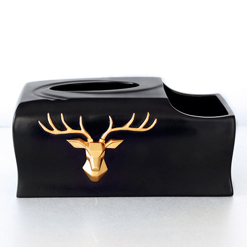 Tissue Box Resin Desktop Organizer Durable Multifunctional Remote Paper Holder Stationery Storage Box Pencil Rack For Office