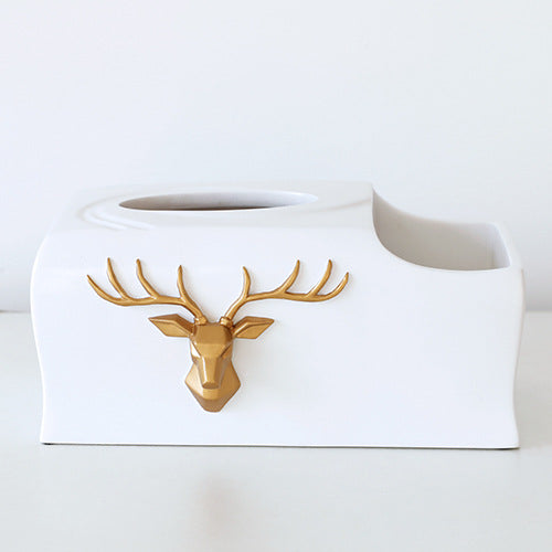 Tissue Box Resin Desktop Organizer Durable Multifunctional Remote Paper Holder Stationery Storage Box Pencil Rack For Office