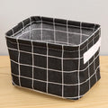 Linen Desktop Storage Box Waterproof Toy Sundries Storage Basket Cosmetic Underware Storage Organizer Office Stationery