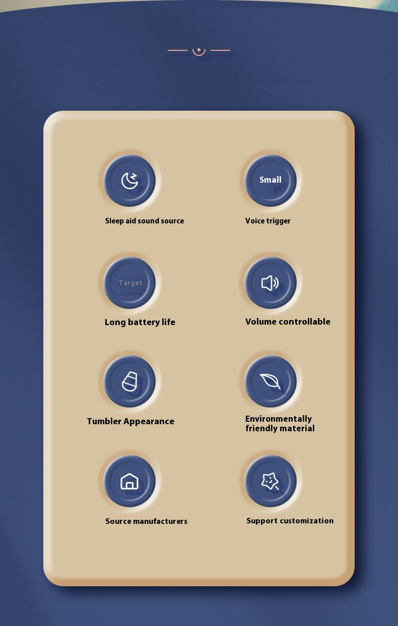 Infant Sleeping Aid Instrument Intelligent Voice Sensing Emotional Comfort