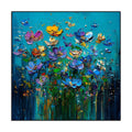 Hand-painted Knife Flower Oil Paintings Modern Floral Restaurant Wall Paintings Home Decoration Art Picture Abstract Canvas Textured 3D Posters