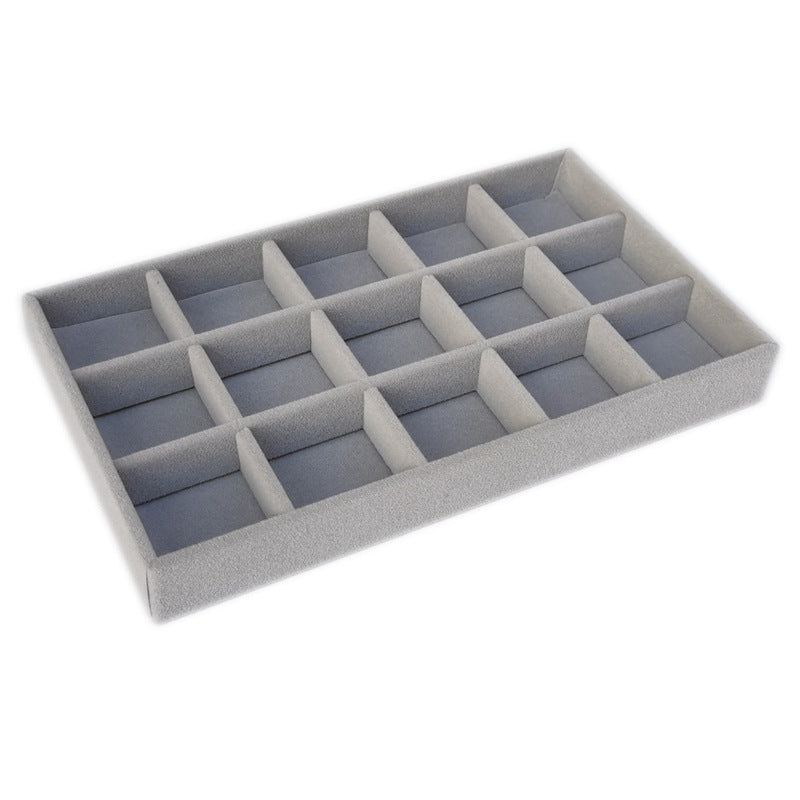 Flocked Drawer Organizer With Compartments For Jewelry