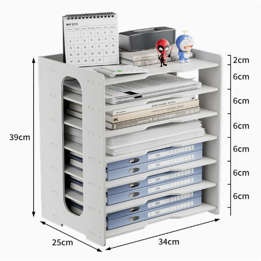 Double-clip File Folder And Paper Organizer For The Office Desk