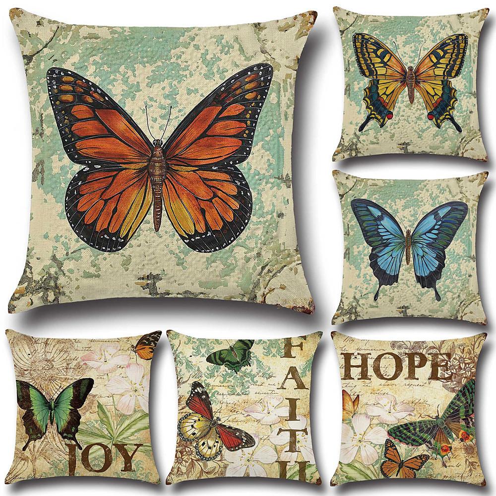 Literary and artistic comfort cushion pillowcase