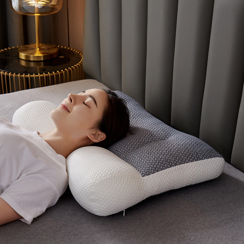 Anti-traction Soybean Fiber Pillow Neck Protection Pillow Simple Health Comfort