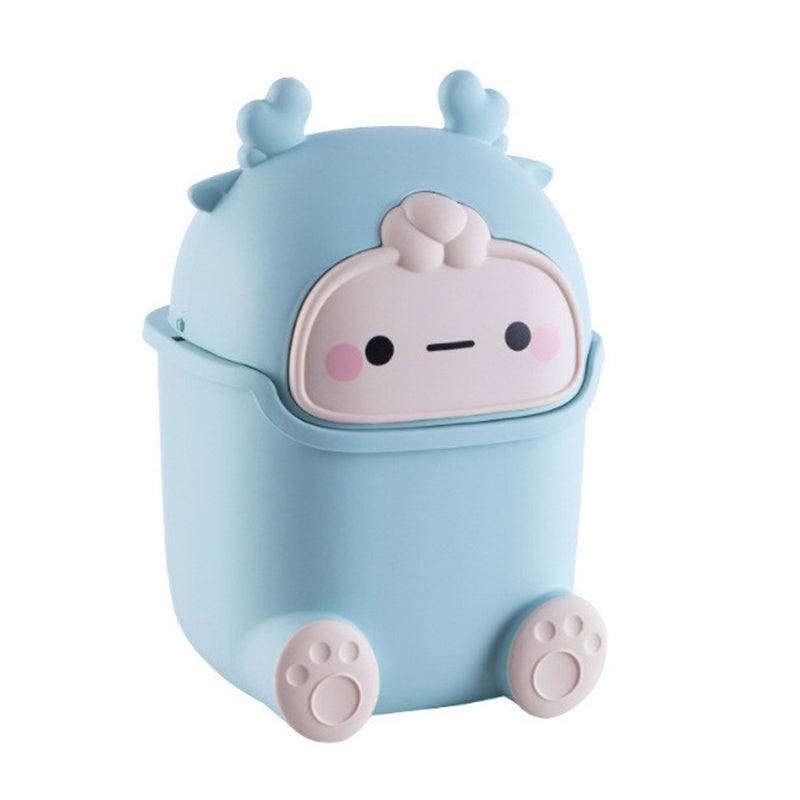 Creative Flip-top Desktop Trash Can Organization And Storage