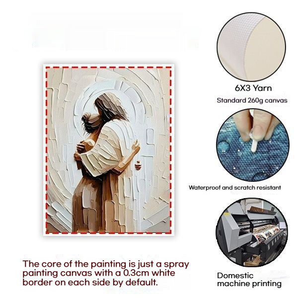 Power Of Faith Retro Style Restaurant Paintings Inkjet Frameless