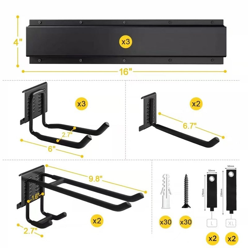 Heavy-duty Garage Removable Adjustable Wall Hook