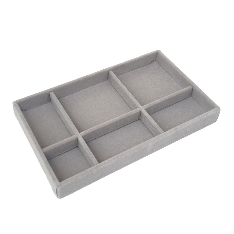 Flocked Drawer Organizer With Compartments For Jewelry