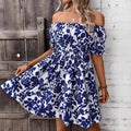 Comfort And Casual Commute Style Women's Printed Dress