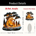 Creative Jesus Festival Scene Acrylic Statue Assembly Ornaments
