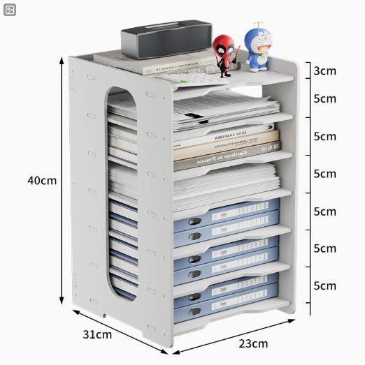 Double-clip File Folder And Paper Organizer For The Office Desk
