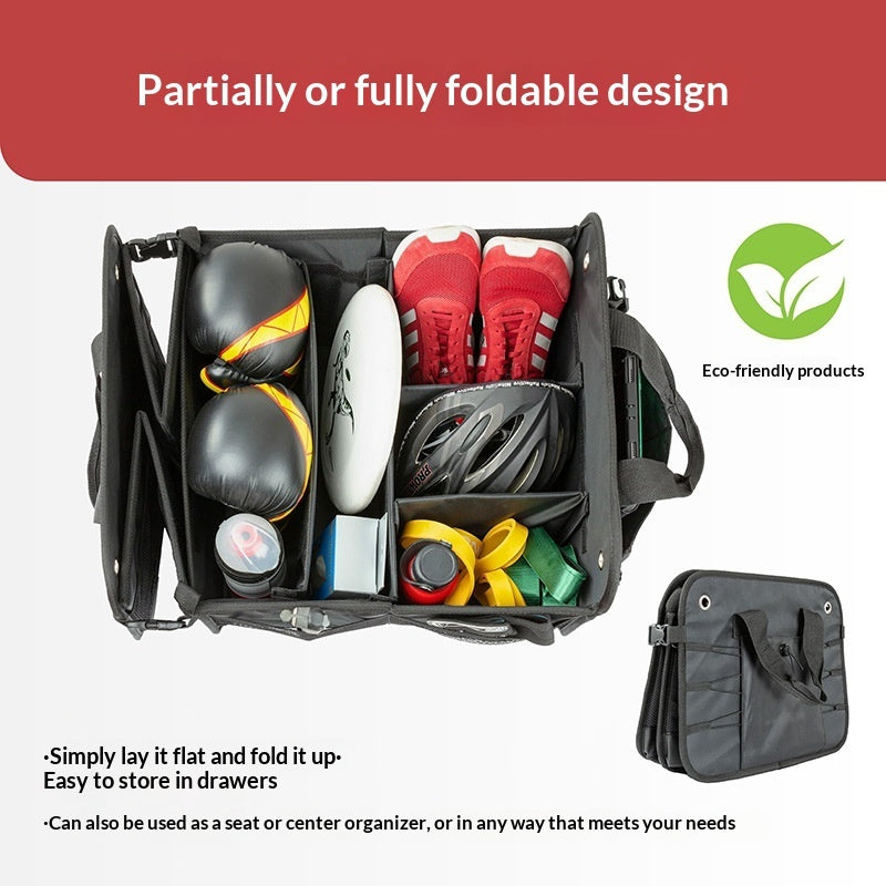 Trunk Organizer Flip-Top Car Trunk Organizer Multi-Functional In-Car Storage Box
