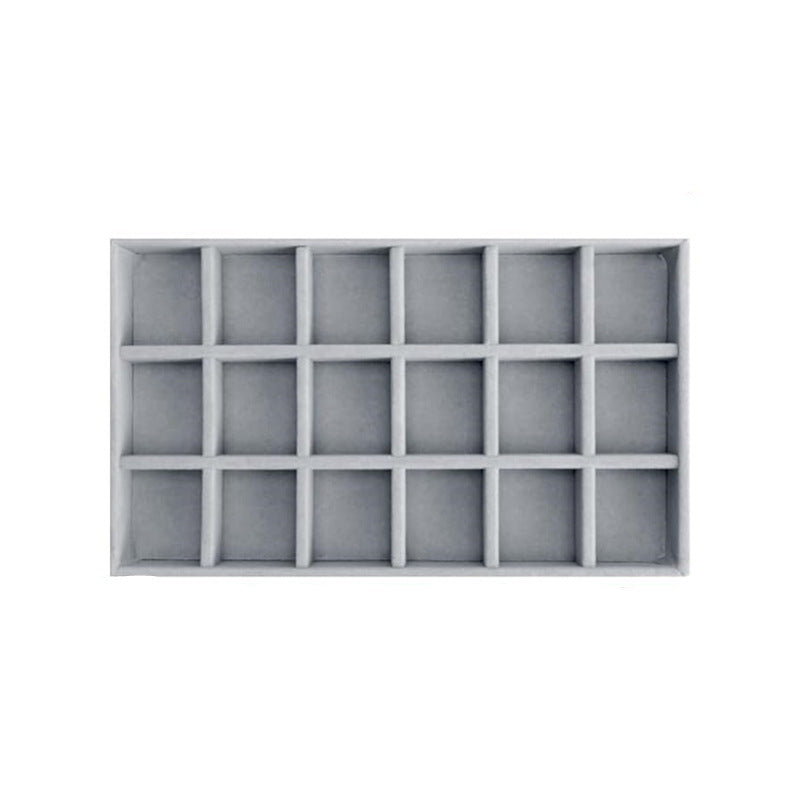 Flocked Drawer Organizer With Compartments For Jewelry