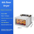 6-layer Stainless Steel Fruit Dryer, Small Household And Commercial Food Dehydrator For Vegetables And Fruits