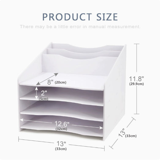 Double-clip File Folder And Paper Organizer For The Office Desk
