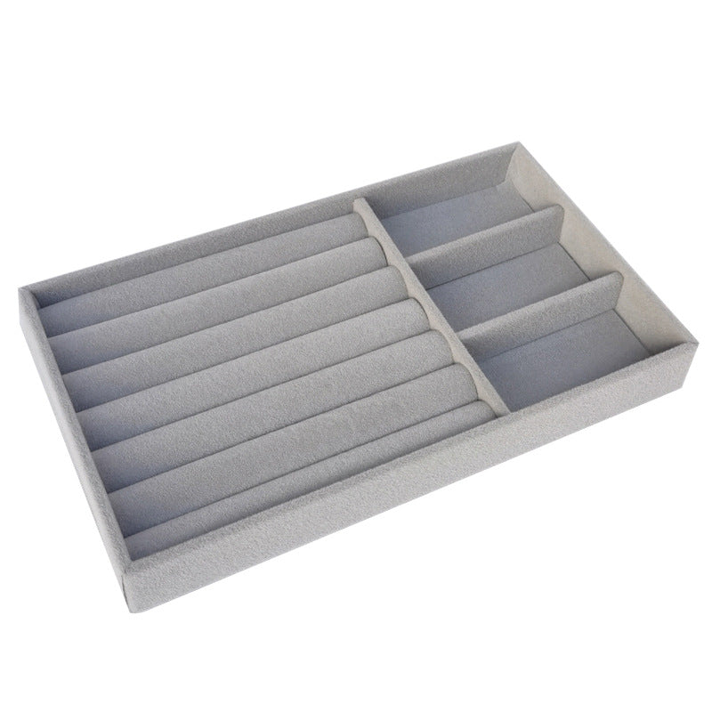 Flocked Drawer Organizer With Compartments For Jewelry