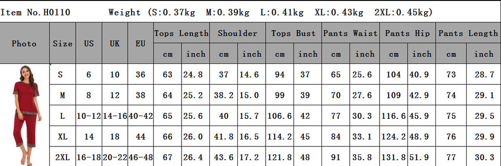 Contrast Color Comfort And Casual Breathable Pajamas Suit