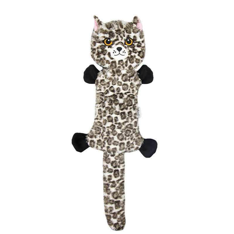 Plush Leopard Fox Vocal Toy To Relieve Boredom And Comfort The Dog