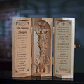 Beech Jesus Three-open Box Furniture Furnishing Articles