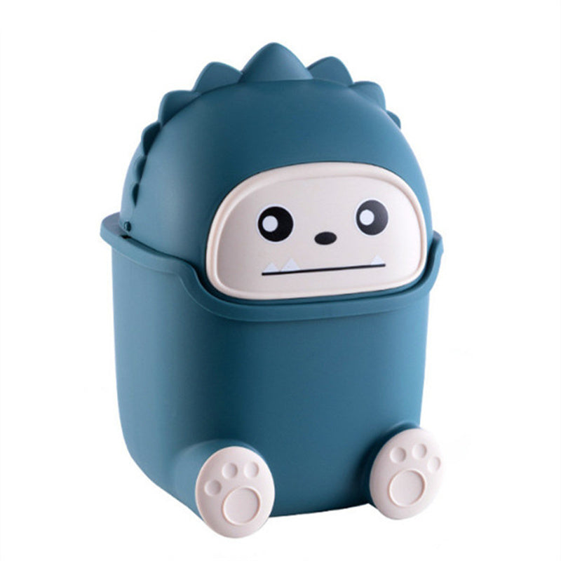 Creative Flip-top Desktop Trash Can Organization And Storage