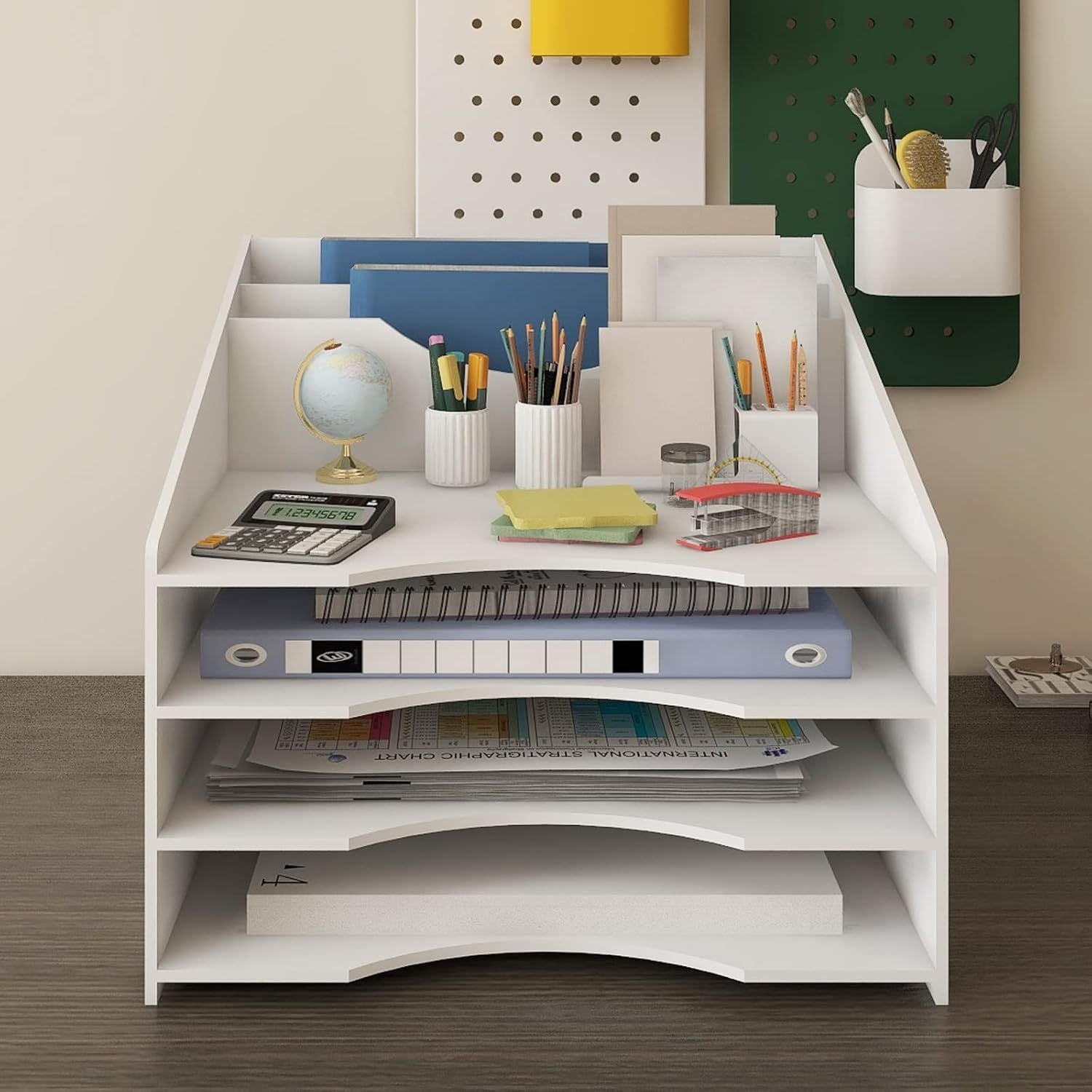 Double-clip File Folder And Paper Organizer For The Office Desk