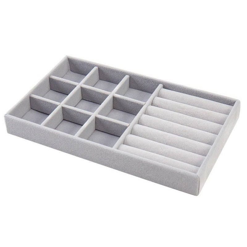 Flocked Drawer Organizer With Compartments For Jewelry