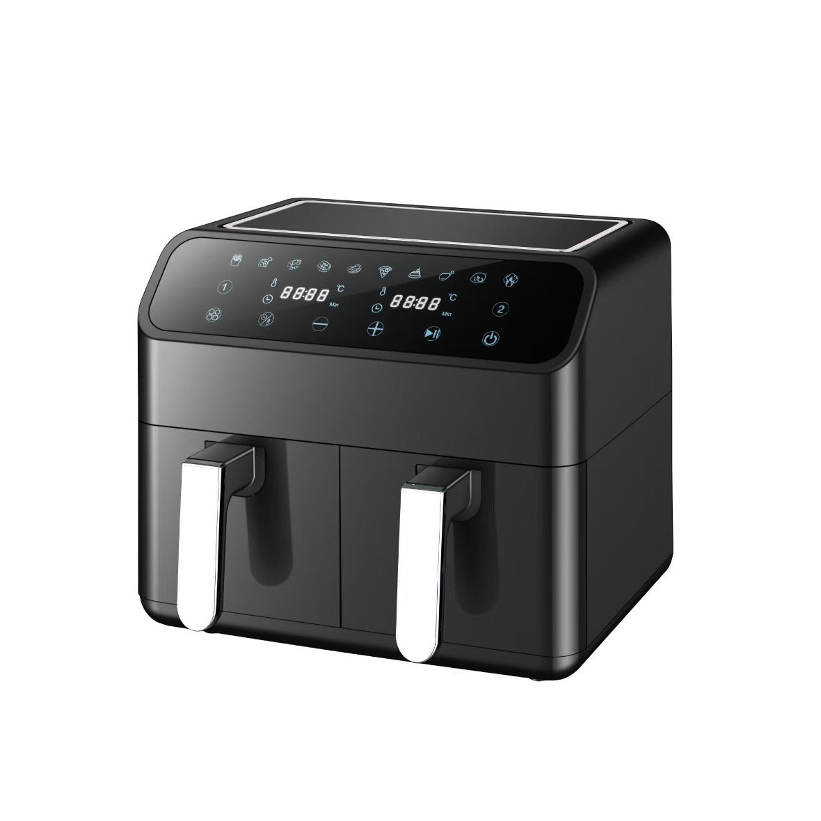 Household Multi-function Visual Intelligent Touch Screen Double Pot Air Fryer