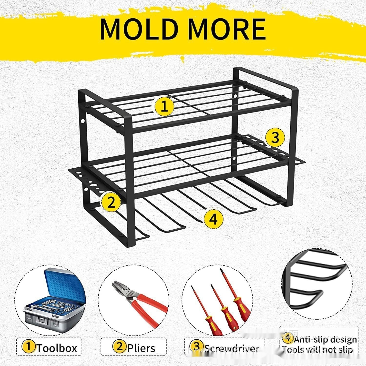 Garage Tool Storage Rack Storage Rack Screwdriver Power Tools Storage Rack