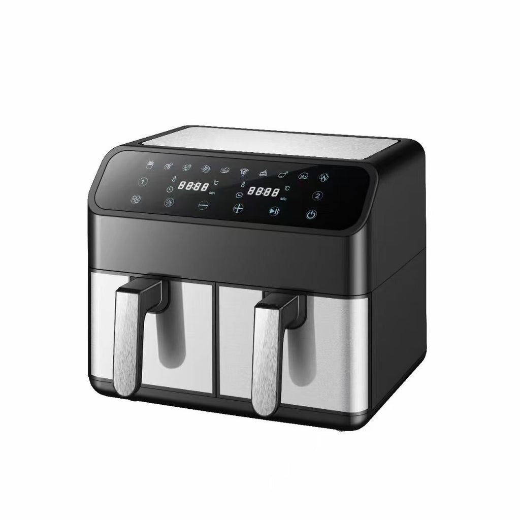 Household Multi-function Visual Intelligent Touch Screen Double Pot Air Fryer