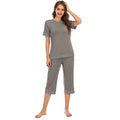 Contrast Color Comfort And Casual Breathable Pajamas Suit