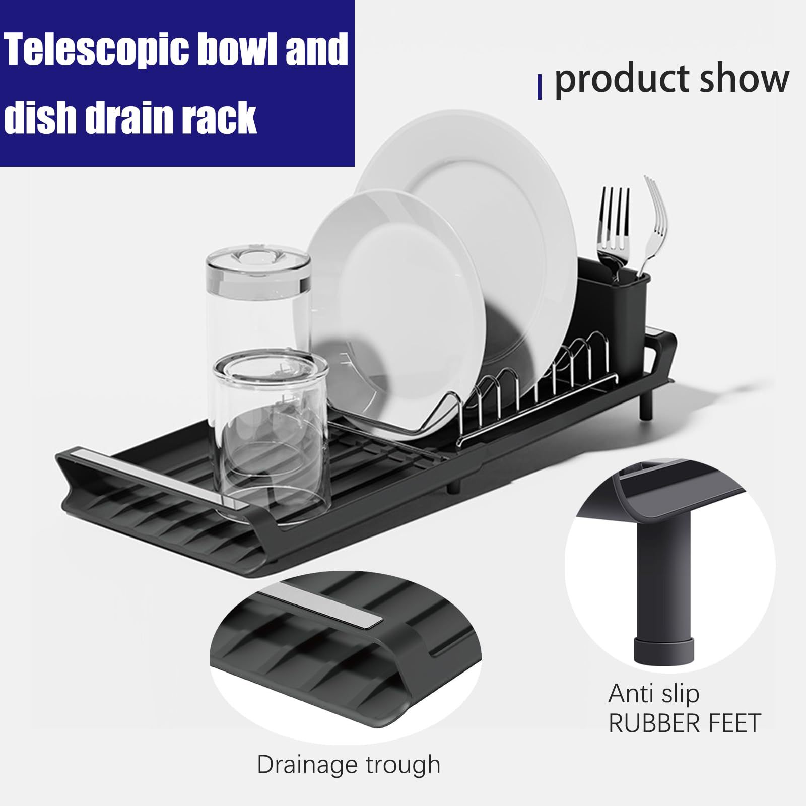 Kitchen Single-layer Dish Rack