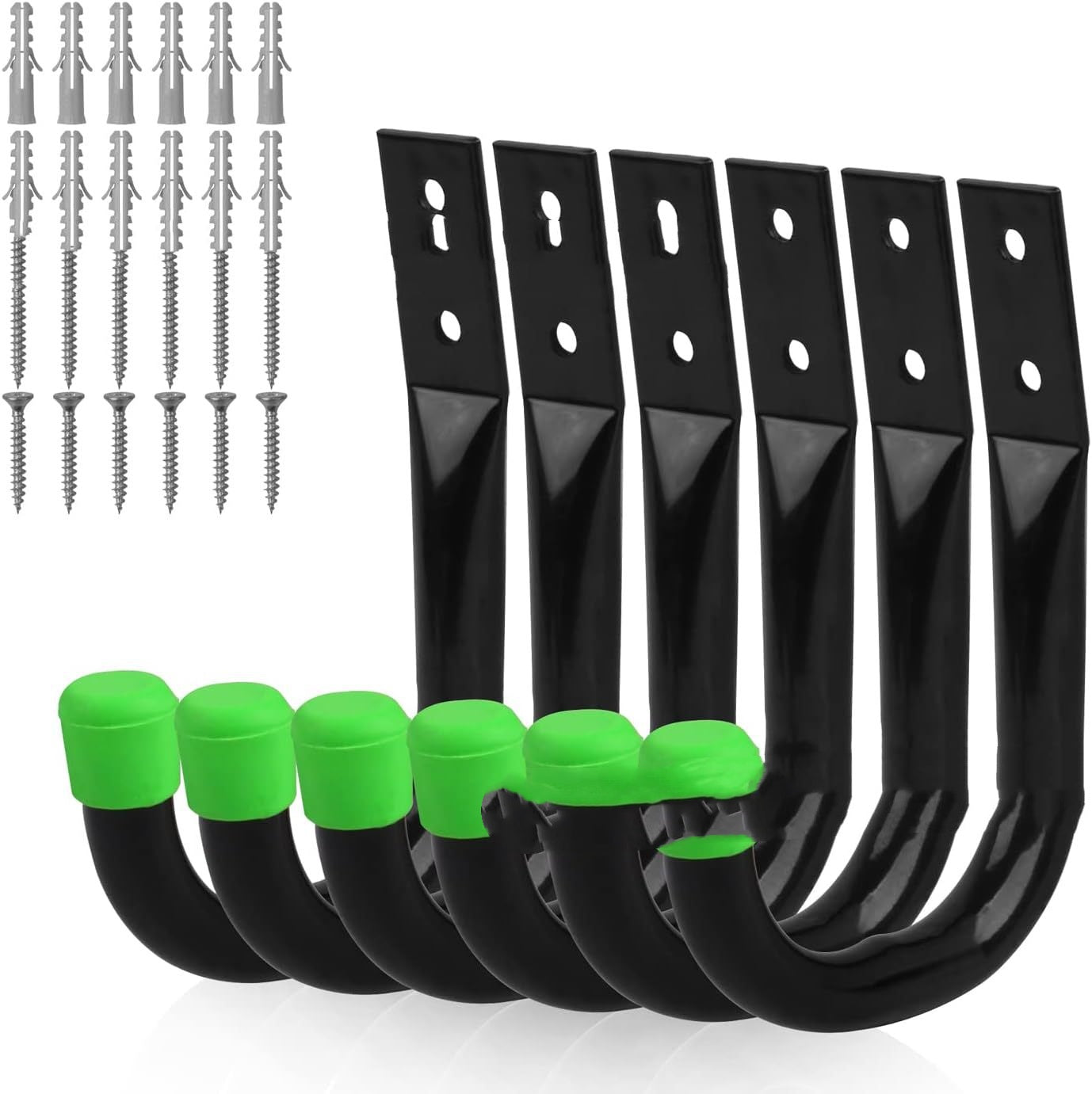 Garage Garden Hollow Round Tube Metal Hook Set
