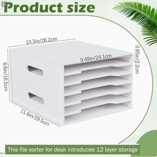 Double-clip File Folder And Paper Organizer For The Office Desk