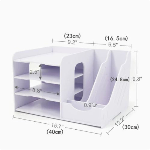 Double-clip File Folder And Paper Organizer For The Office Desk