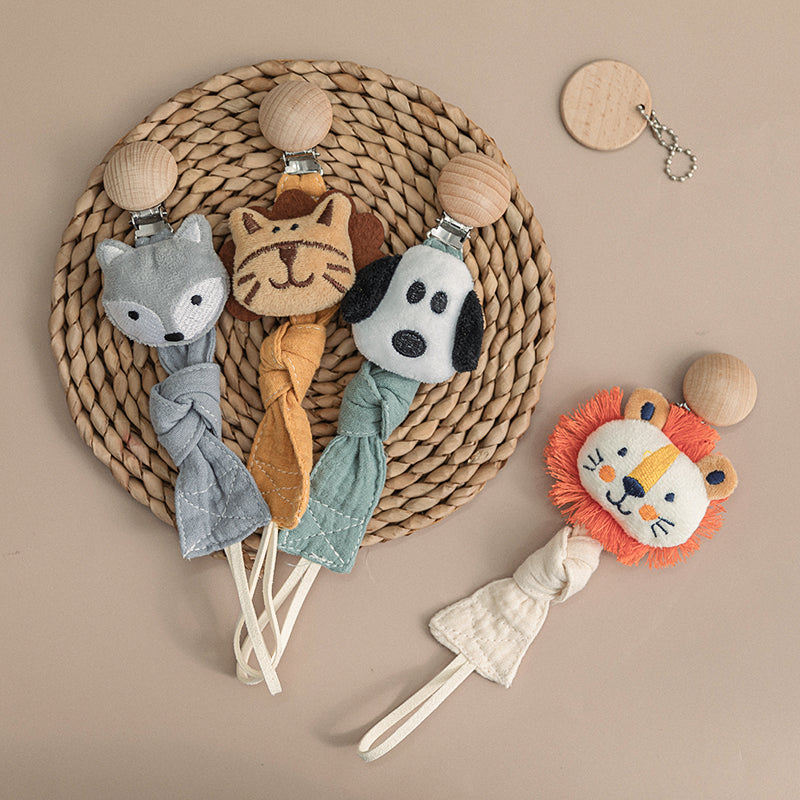 Pacifier Chain Baby Carriage Comfort Cartoon Animal Chain
